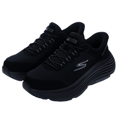 SKECHERS 女鞋 慢跑系列 慢跑鞋 瞬穿舒適科技 GO RUN MAX CUSHIONING ENDEAVOUR 寬楦款 - 129474WBBK