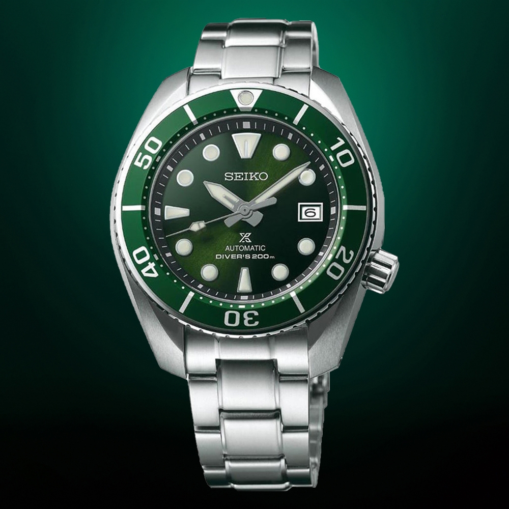 SEIKO 精工 PROSPEX 200米潛水機械錶 開學換新季 送禮推薦-綠水鬼/45mm (SPB103J1/6R35-00A0G)_SK045