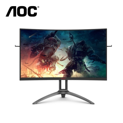 AOC 32型AG323QCXE 2K曲面HDR電競電腦螢幕144Hz 1ms極速內建喇叭| 32型