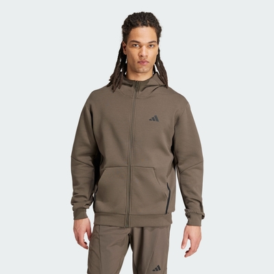 【adidas 愛迪達】 DESIGNED FOR TRAINING 連帽外套 吸濕排汗 男 IY1133