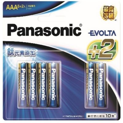 Panasonic EVOLTA鈦元素4號鹼性電池10入裝 AAA電池 長效抗漏液設計 DDLR03EGT10BN