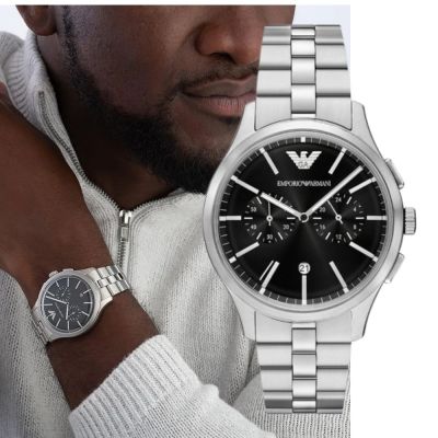 EMPORIO ARMANI World Explorer 三眼計時手錶 43mm AR11691