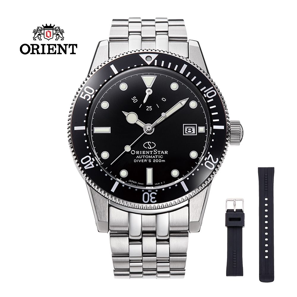 ORIENT STAR 東方之星 DIVERS 200M 系列 機械錶 鋼帶款 RE-AU0601B 黑色 - 41.0mm