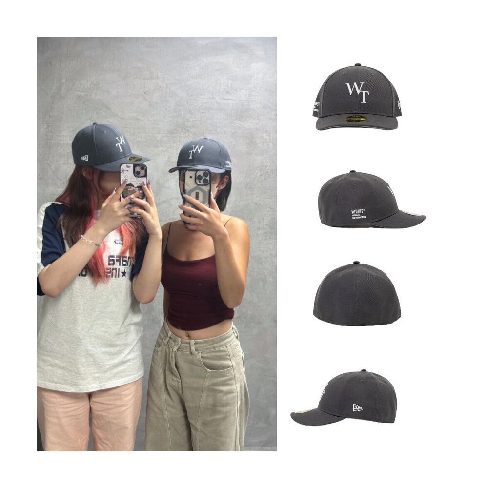 New Era x Wtaps 59Fifty Low Profile 灰色字母刺繡帽261NENED-HT02