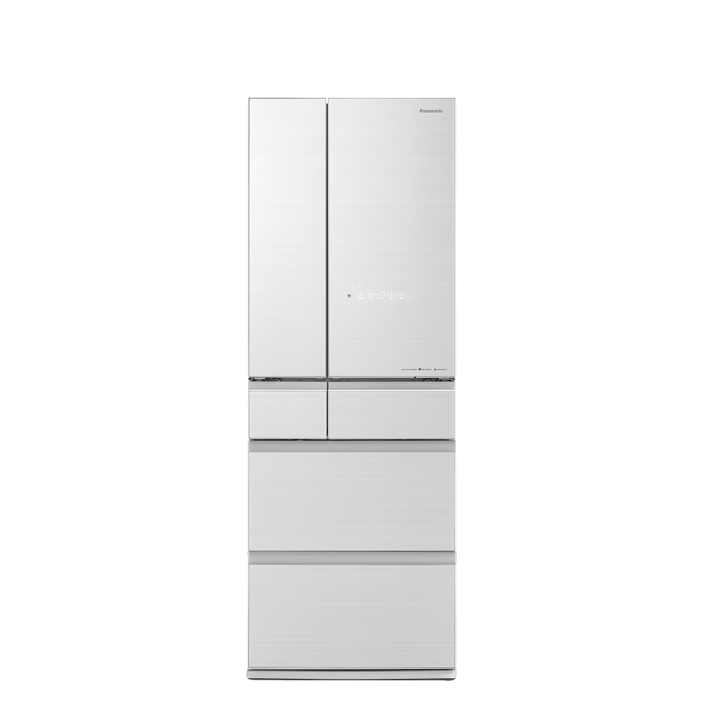 Panasonic國際牌  520公升無邊框玻璃六門變頻冰箱翡翠白NR-F521HX-W1