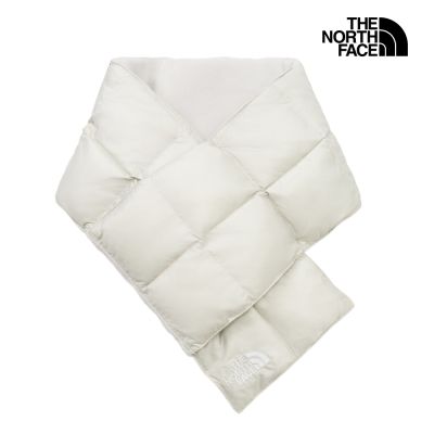 【The North Face 官方旗艦】北面男女款淺灰色可摺疊保暖圍巾｜8F5HMYB