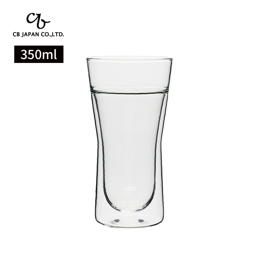 CB JAPAN 耐熱雙層玻璃寬口啤酒杯-350ml