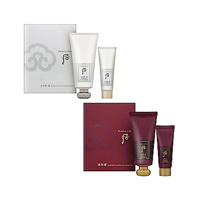 WHOO后 潔顏禮盒 180ml+40ml (拱辰享雪白/拱辰享水妍/天氣丹津率享)三款任選