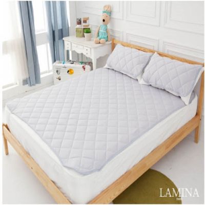 LAMINA素色沁涼平單式保潔墊雙人