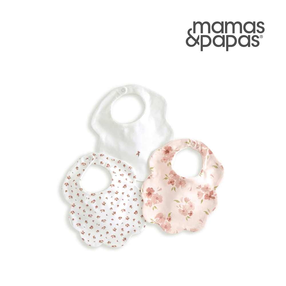 Mamas&Papas 花雨花香-圍兜兜3件組