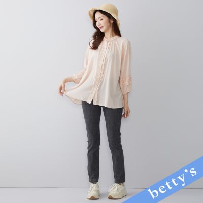 betty’s貝蒂思　率性百搭窄管牛仔褲(黑色)