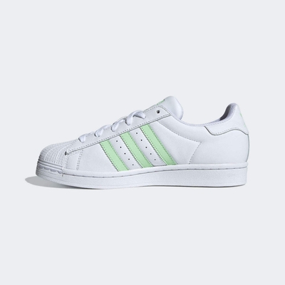 ADIDAS ORIGINALS SUPERSTAR W 女休閒鞋-白綠-IE3005