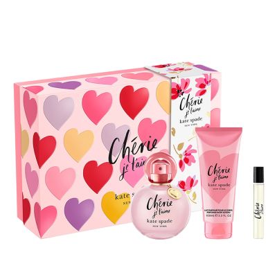 【KATE SPADE】啵啵愛戀淡香精禮盒(淡香精100ml+7.5ml+身體乳100ml)