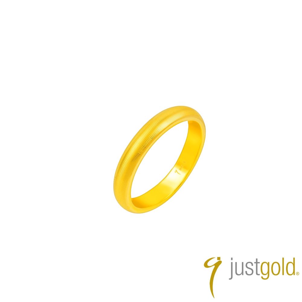 【Just Gold 鎮金店】雋藏 金絲雅韻 黃金戒指