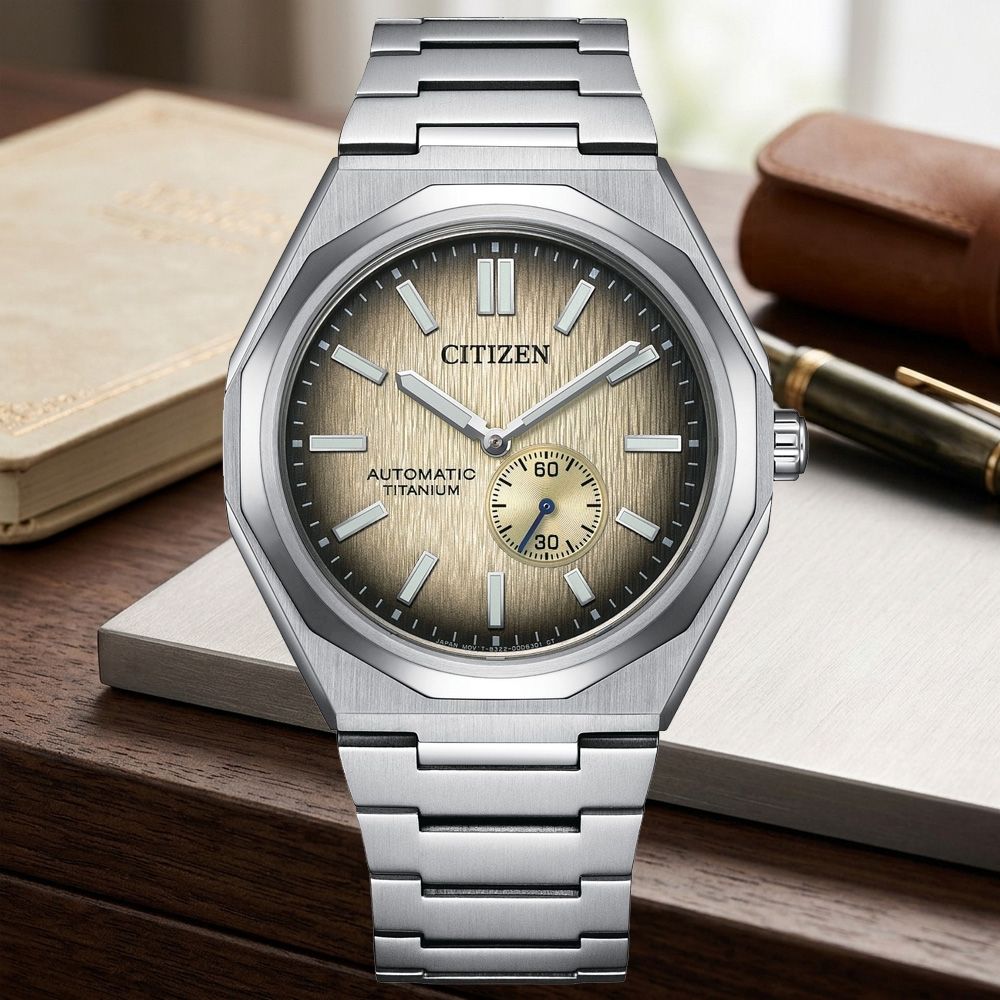 CITIZEN星辰 Mechanical Zenshin 新鈦度 復古機械腕錶 七夕 情人節 送禮 40.5mm / NK5020-58P