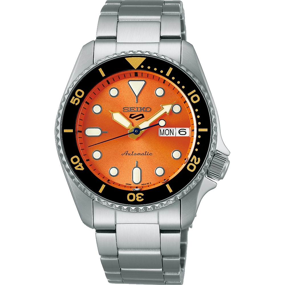 SEIKO 精工 5 Sports 系列機械錶 開學換新季 送禮推薦-38mm(SRPK35K1/4R36-14B0L)_SK045