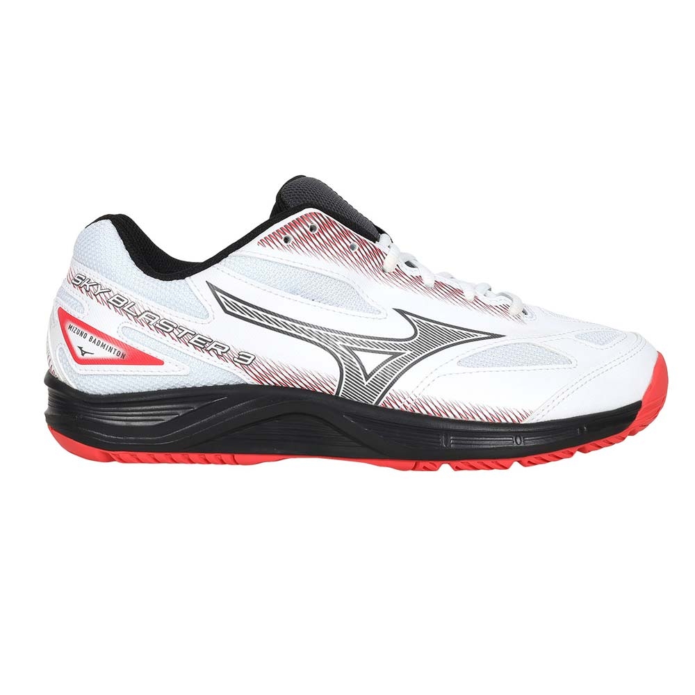 MIZUNO SKY BLASTER 3 男羽球鞋-3E-運動訓練美津濃71GA234503 白黑紅