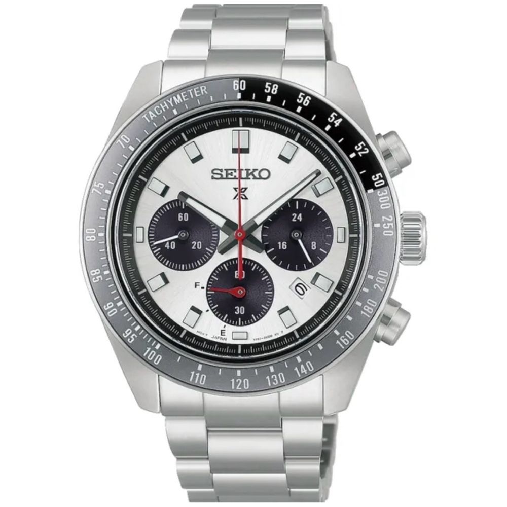 SEIKO 精工 PROSPEX系列 時尚太陽能計時熊貓男錶(HBJ001P1)-41mm SK008