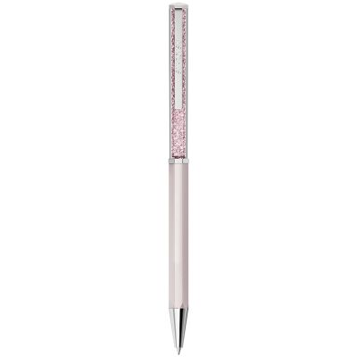 SWAROVSKI 施華洛世奇 Crystalline 八角粉紅水晶圓珠筆 開學換新季 送禮推薦-黑色墨水 5756698