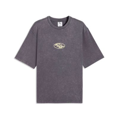 Puma 上衣 SPC Boxy Washed 紫 水洗 仿舊 短袖 寬鬆 落肩 639419-35