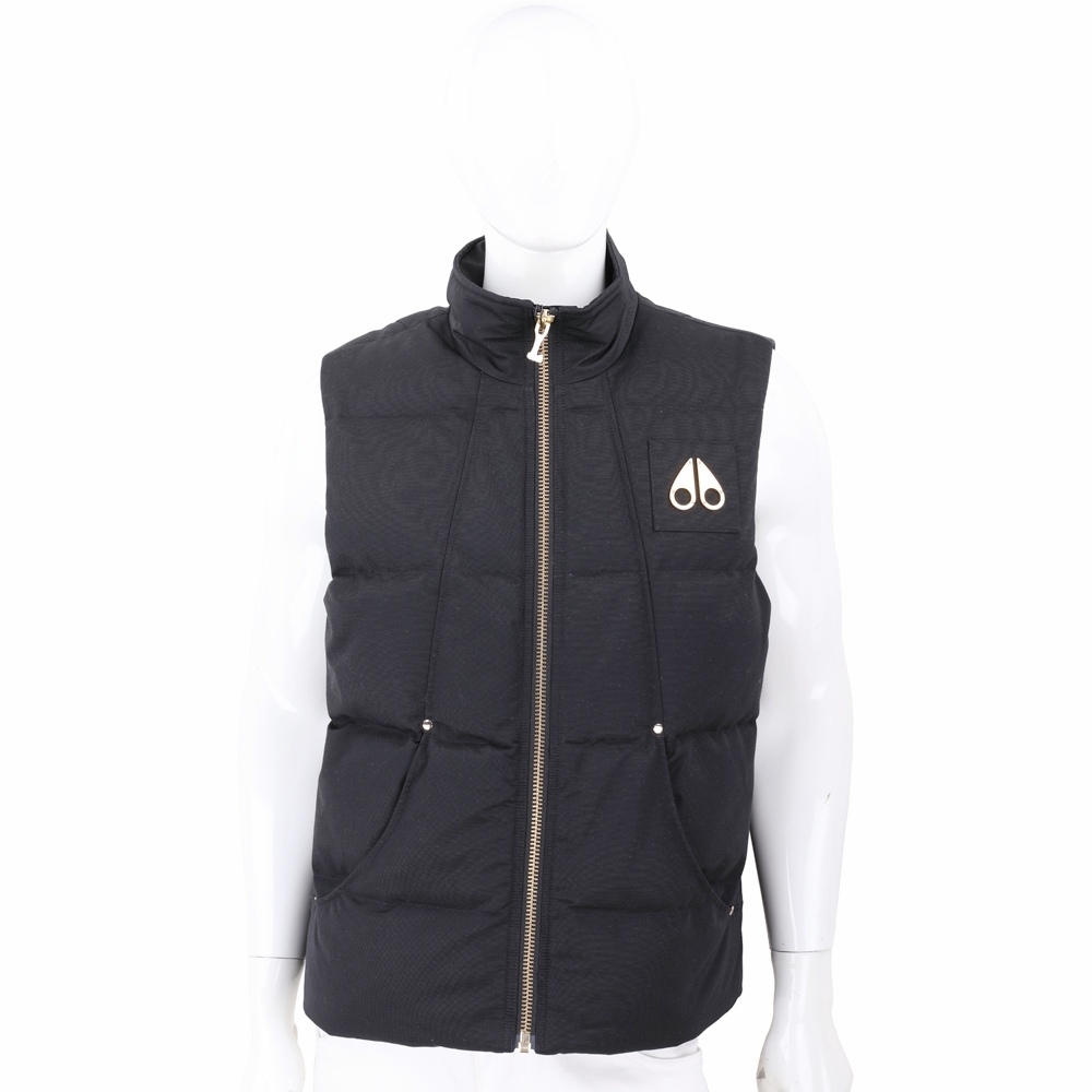 Moose Knuckles Montreal 品牌金屬內裡圖案刺繡棉質羽絨背心(男款)