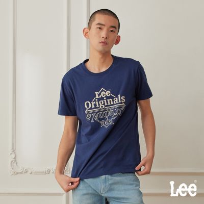 Lee 男款 標準版型 鏡射LEE ORIGINAL印花短袖圓領TEE 三色