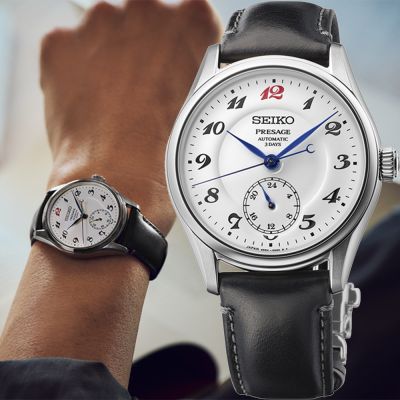 SEIKO 精工 Presage Craftsmanship 日式傳統工藝琺瑯機械錶 周年慶好禮 送禮首選-39.6mm(HCC005J/6R5H-00H0S)_SK045
