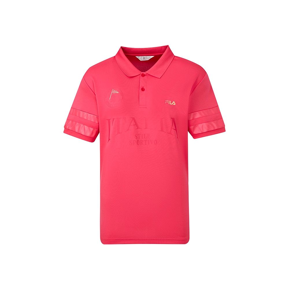 FILA 男短袖POLO衫-紅色 1POA-1731-RD