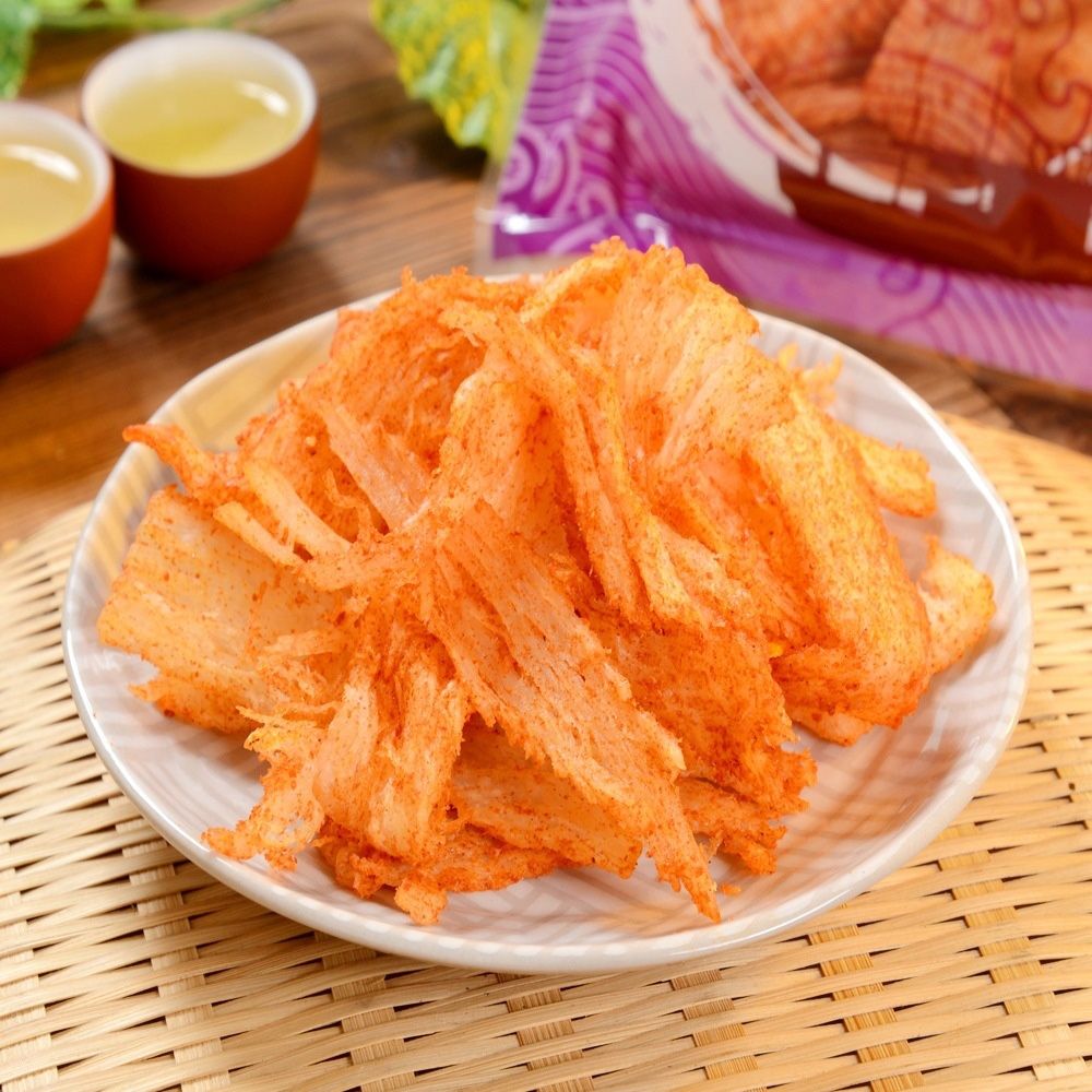 任選【華得水產】麻辣魷魚片 220g/大包