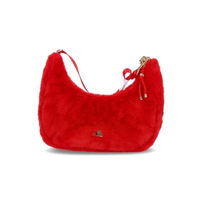 Adidas Newy W Bag 女款 紅色 人造兔毛 戶外 運動 休閒 肩背包 KR2566