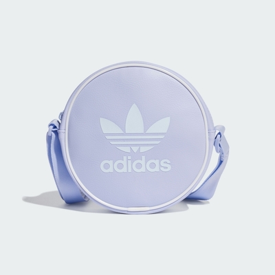 ADIDAS AC ROUND BAG 三葉草 斜背包-紫-IT4830