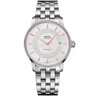 MIDO 美度 官方授權 Baroncelli 永恆系列機械錶 開學換新季 送禮推薦-39mm M0374071103101