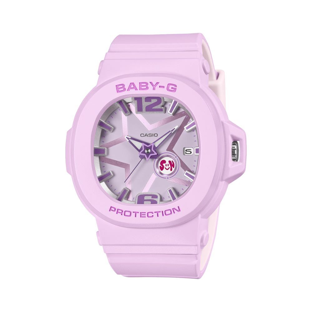 CASIO 卡西歐 BABY-G Y3K 未來風 閃爍耀眼星星點綴 繽紛紫 BGA-10D-6A_42.1mm