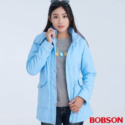 【BOBSON】女款連帽風衣外套 (84102-58)