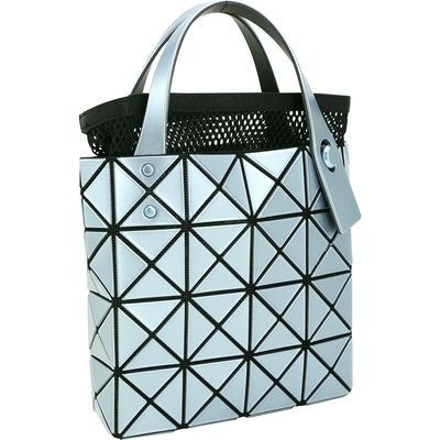 ISSEY MIYAKE 三宅一生BAOBAO LUCENT BOXY 4x4 金屬感皮質幾何手提托特