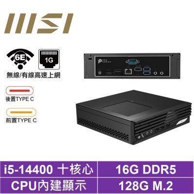 MSI微星 微星 PRO DP21 14M-255BTW{BHCY62N70}迷你電腦(I5-14400/16G/128G SSD)