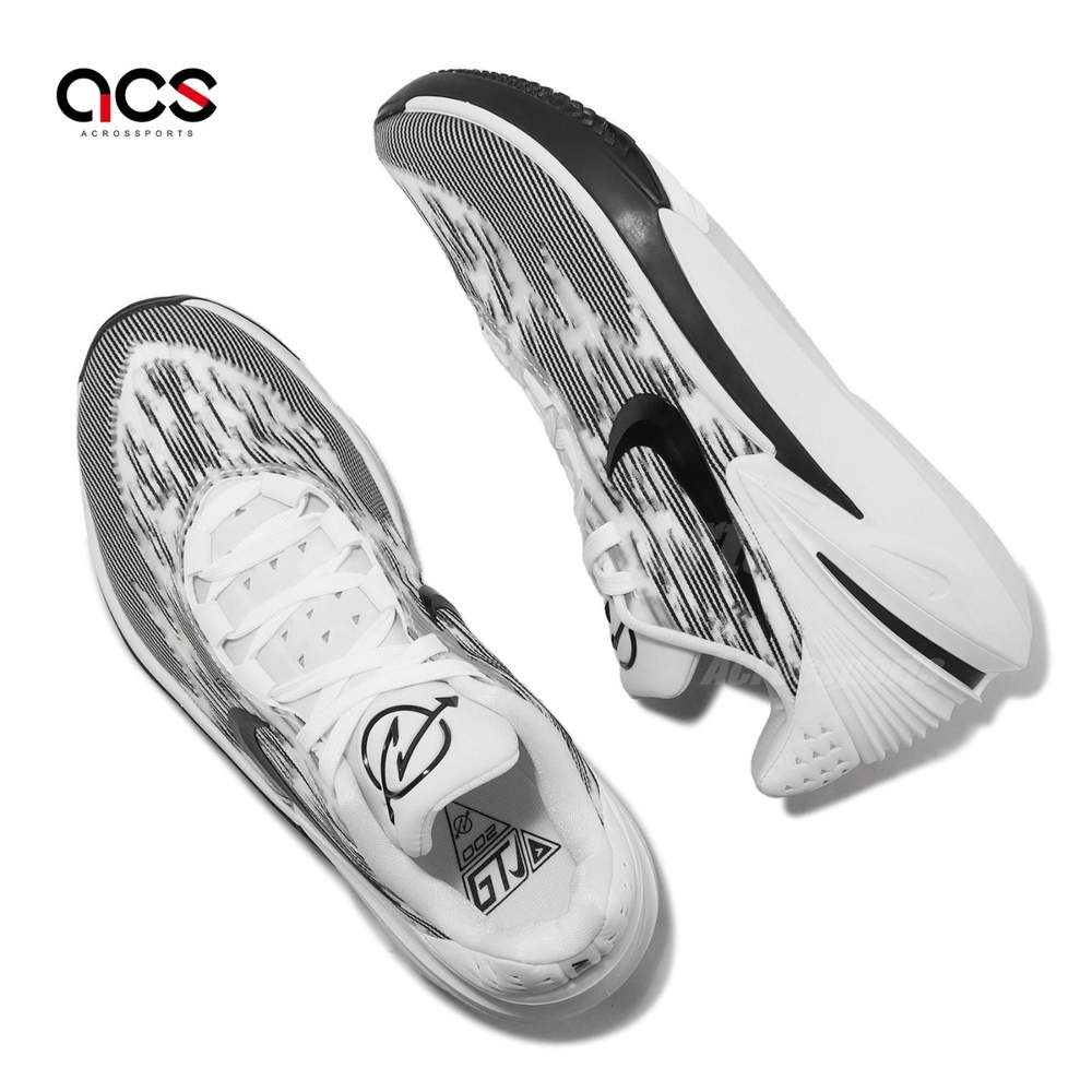Nike 籃球鞋Air Zoom G T Cut 2 EP 白黑男鞋緩震氣墊實戰運動鞋FJ8914