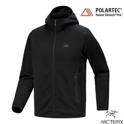 【ARCTERYX 始祖鳥】男 Kyanite Hoody 抓絨保暖連帽外套.夾克 X000008446 黑