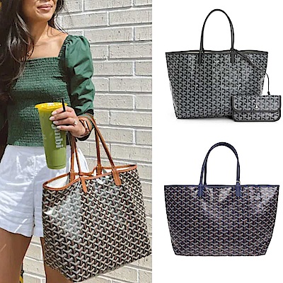 【GOYARD 高雅德】GOYARD 滿版托特包PM(多色)