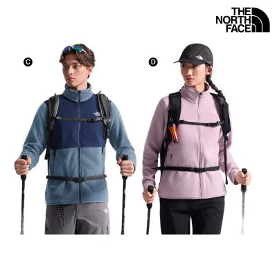【The North Face】日常機能｜男女款簡約立領抓絨外套(多款任選)