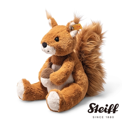 STEIFF Soft Cuddly Friends Phil Squirrel 松鼠 動物王國 黃標