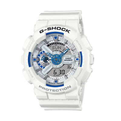 CASIO 卡西歐 G-SHOCK 夏日海洋 閃耀海洋 雙顯錶款 GA-110HDS-7A 51.2mm