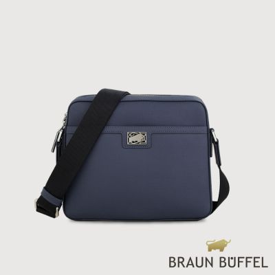 【BRAUN BUFFEL 德國小金牛】台灣總代理 安德勒 斜背包-深藍/BF531-62-DB