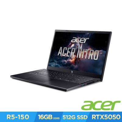 Acer 宏碁 Nitro V ANV15-A31-R48K 15.6吋AI電競筆電(R5-150/16GB/512GB/RTX5050/Win11)