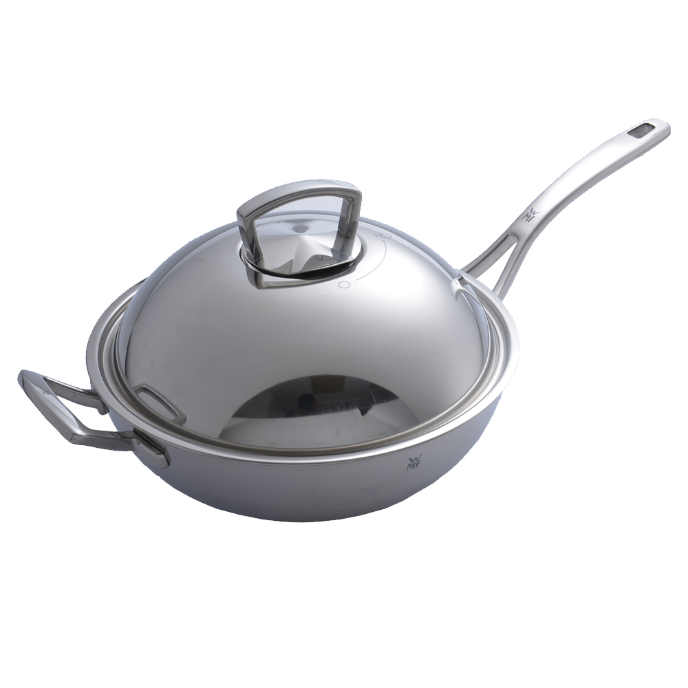 WMF 德國 316 不鏽鋼單柄炒鍋 32cm 鍋 炒鍋 中華炒鍋 (電磁爐 IH爐可用)
