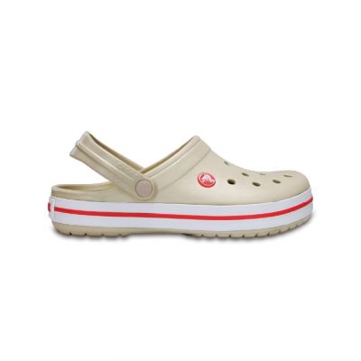 Crocs 卡駱馳 Crocband Clog [11016-1AS] 男女 洞洞鞋 輕量 防水 涼鞋 米
