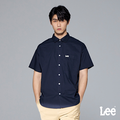 Lee 男款 季節性版型 休閒短袖襯衫 三色
