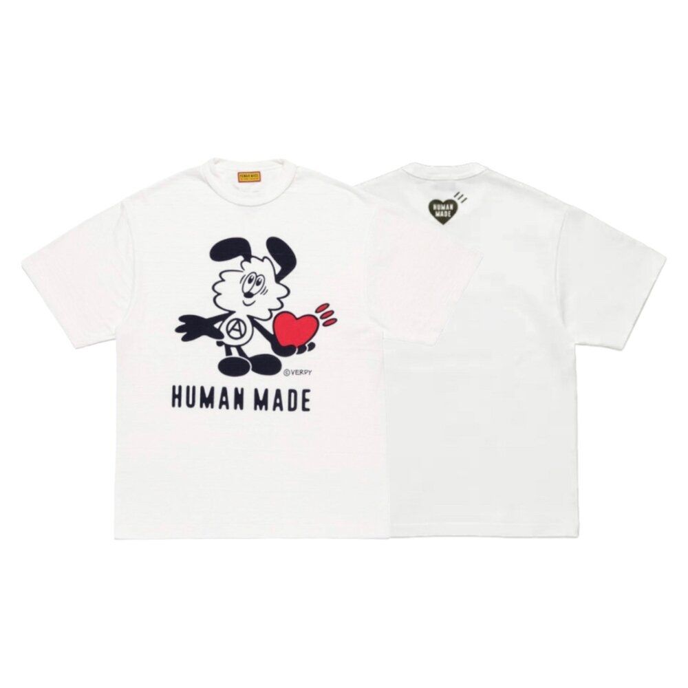 Human Made x Verdy 韓國開幕限定短T 白色XX31TE019-WH | 休閒鞋