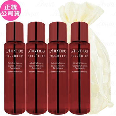 Shiseido國際櫃 SHISEIDO 資生堂 紅色活酵超導奇蹟露(70ml)*4旅行袋組(公司貨)