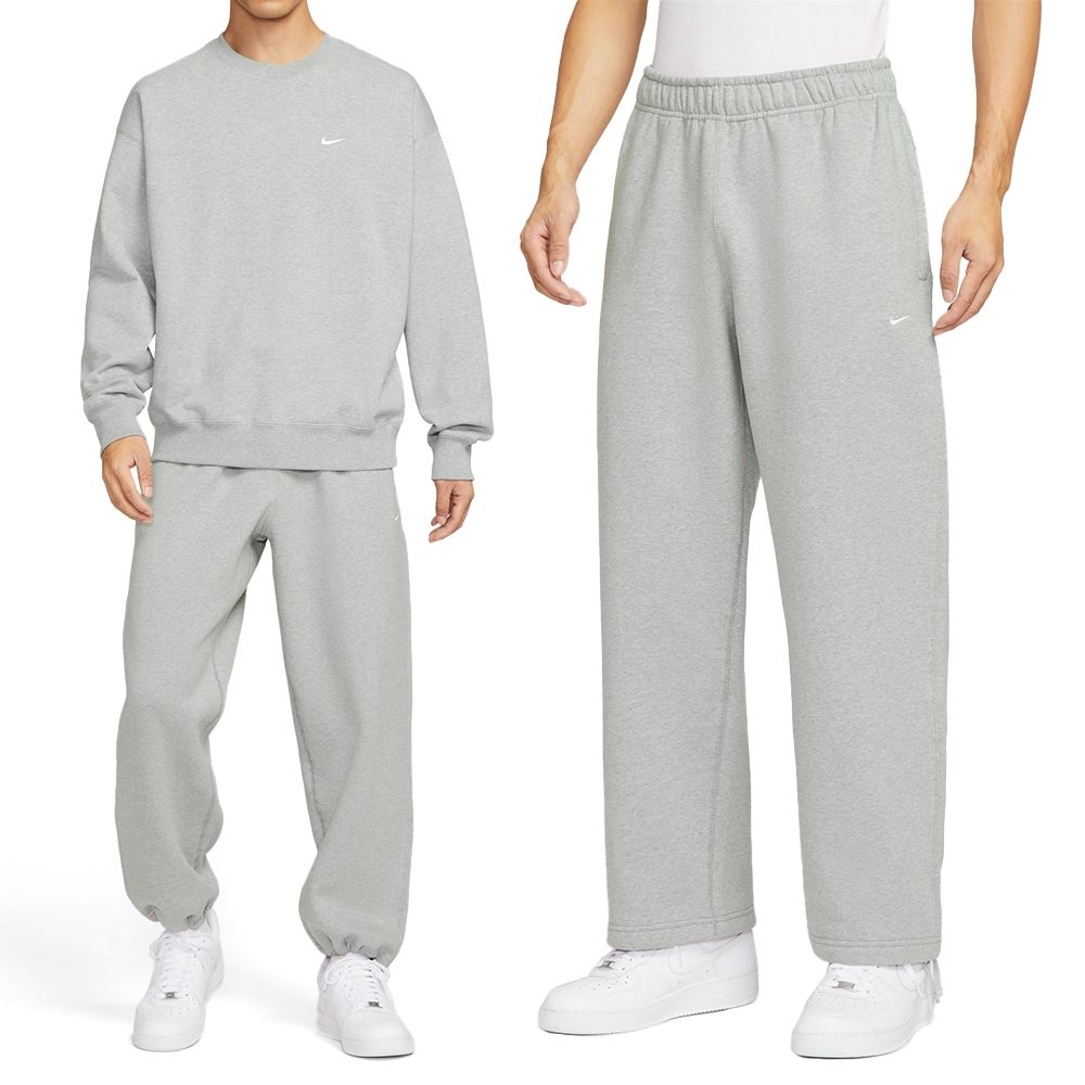 Nike As Nl Solo Swsh Bb Oh Pant 男款灰色重磅寬鬆刷毛長褲HV1091-063